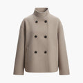 Women’s Jacket with Stand Collar and Buttons