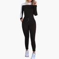 Women’s Jumpsuit with Removable Straps and Side Stripe Detail