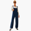 Women’s Jumpsuit with Wide Straps and Pockets