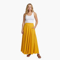Women's Maxi Skirt with High Waist and Side Pockets