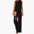 Women’s O-Neck Loose Fit Jumpsuit
