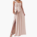 Women’s One-Shoulder Dress with Asymmetrical Hem