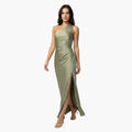 Women’s One-Shoulder Evening Dress with Side Slit