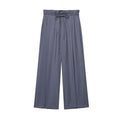 Women's Palazzo Pants with Elastic Waistband and Wide Legs