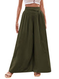 Women’s Palazzo Pants with High Waist and Casual Cut