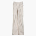 Women's Palazzo Pants with High Waist and Front Pleats