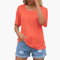 Women’s Plus Size Crew Neck Short Sleeve T-Shirt