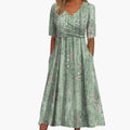 Women’s Printed Maxi Dress Sleeveless A-Line Full Length Dress