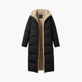 Women's Quilted Coat with Hood and Lined Interior