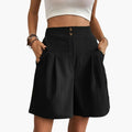 Women's Ribbed Crop Top and Pleated Midi Skirt Two-Piece Set