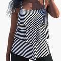 Women’s Scoop Neck Tankini Swimsuit Set – Sleeveless Two-Piece Bathing Suit