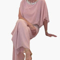 Women’s Sequin V-Neck Sleeveless Jumpsuit with Back Zipper – One-Piece Outfit