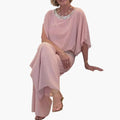 Women’s Sequined Jumpsuit with Back Zipper and Straight Legs