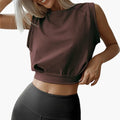 Women’s Sleeveless Crop Top with Sporty Fit and Lightweight Fabric