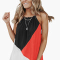 Women's Sleeveless Geometric Print Top