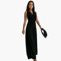 Women’s Sleeveless Jumpsuit with Regular Waist Shape