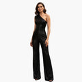 Women’s Sleeveless Sequin Straight Leg Jumpsuit