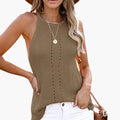 Women's Sleeveless Textured Knit Top