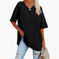 Women’s V-Neck T-Shirt with Short Sleeves